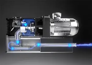 Claw pumps operating principle